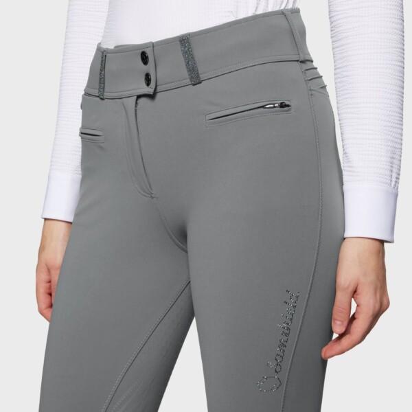 Samshield Claranova Extra High Waist Ratsastushousut Harmaa Logo