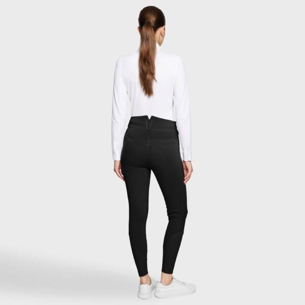 Samshield Claranova Extra High Waist Ratsastushousut Musta Takaa
