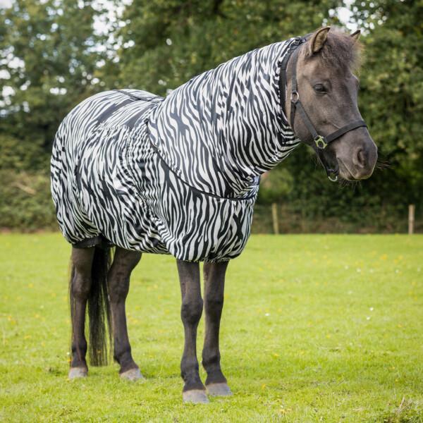 QHP eczema ihottumaloimi islanninhevosille UV-suojalla ja zebra-kuosilla