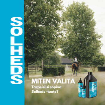 Solheds Derma tuoteperhe hevosen hyvinvoinnin tueksi
