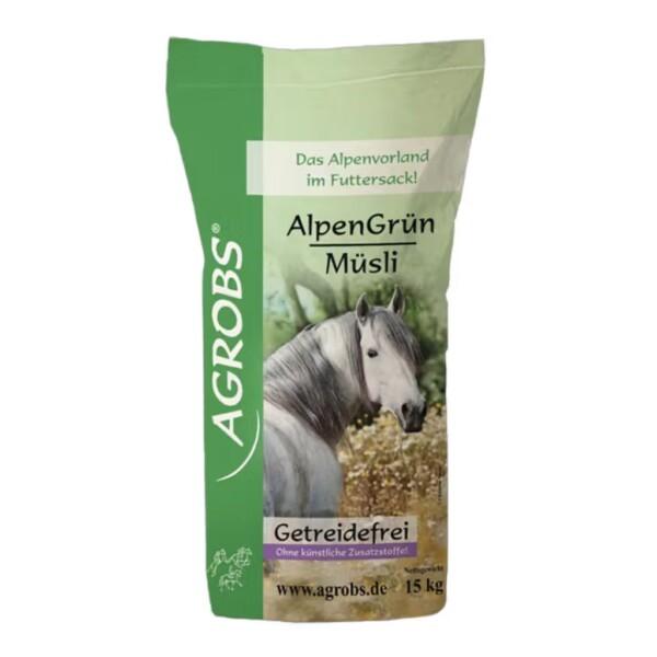 Agrobs alpengrün mysli herkkävatsaisille hevosille