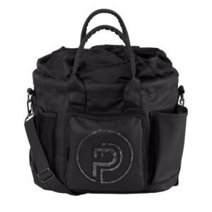 Eskadron Platinum Faux Leather Sparkle Harjakassi Musta