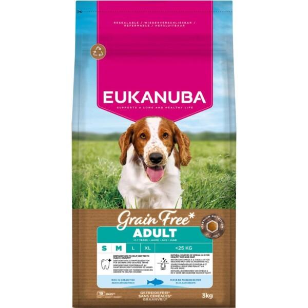 Eukanuba Adult Small/Medium Breed Grain Free Ocean Fish