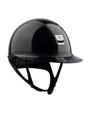 Samshield Miss Shield 2.0 Glossy Black Chrome Dressage Cut Ratsastuskypärä