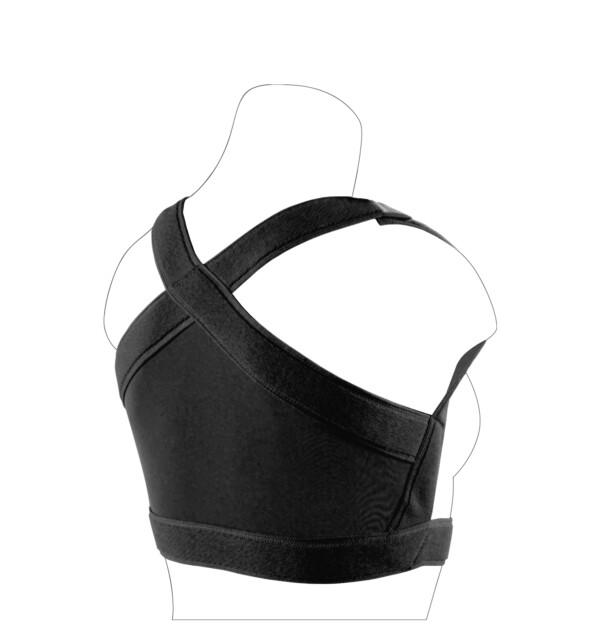 Equifit ShouldersBack musta ryhtiliivi ratsastajalle