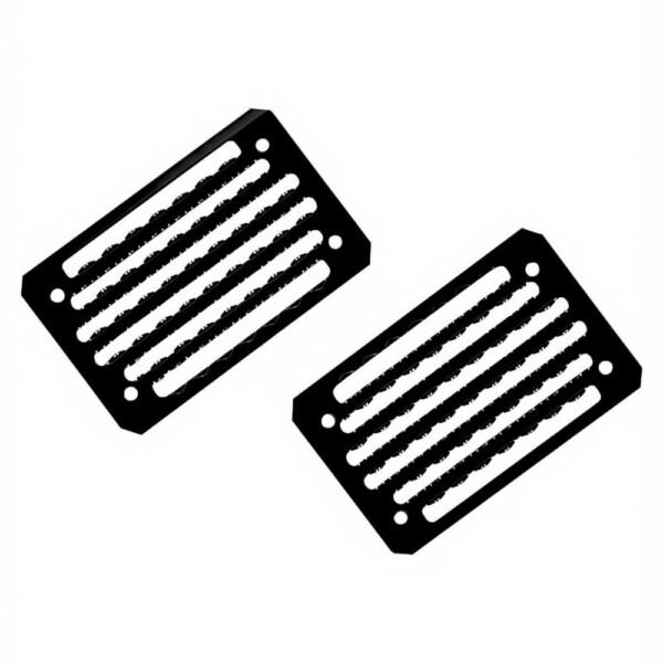 Acavallo Arena Jalustimen Steel Pad Vaihtolaatat