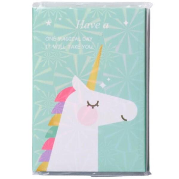 Equipage Jackson Unicorn Sticky Notes Vaaleansininen