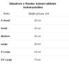 Eskadron x Hunter Koiran Takkien kokotaulukko