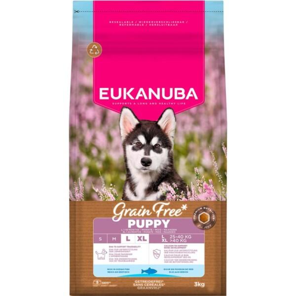 Eukanuba Puppy & Junior Large Grain Free Ocean Fish 3kg