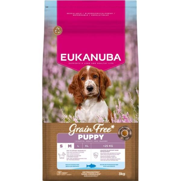 Eukanuba Puppy & Junior Small/Medium Grain Free Ocean Fish 3kg