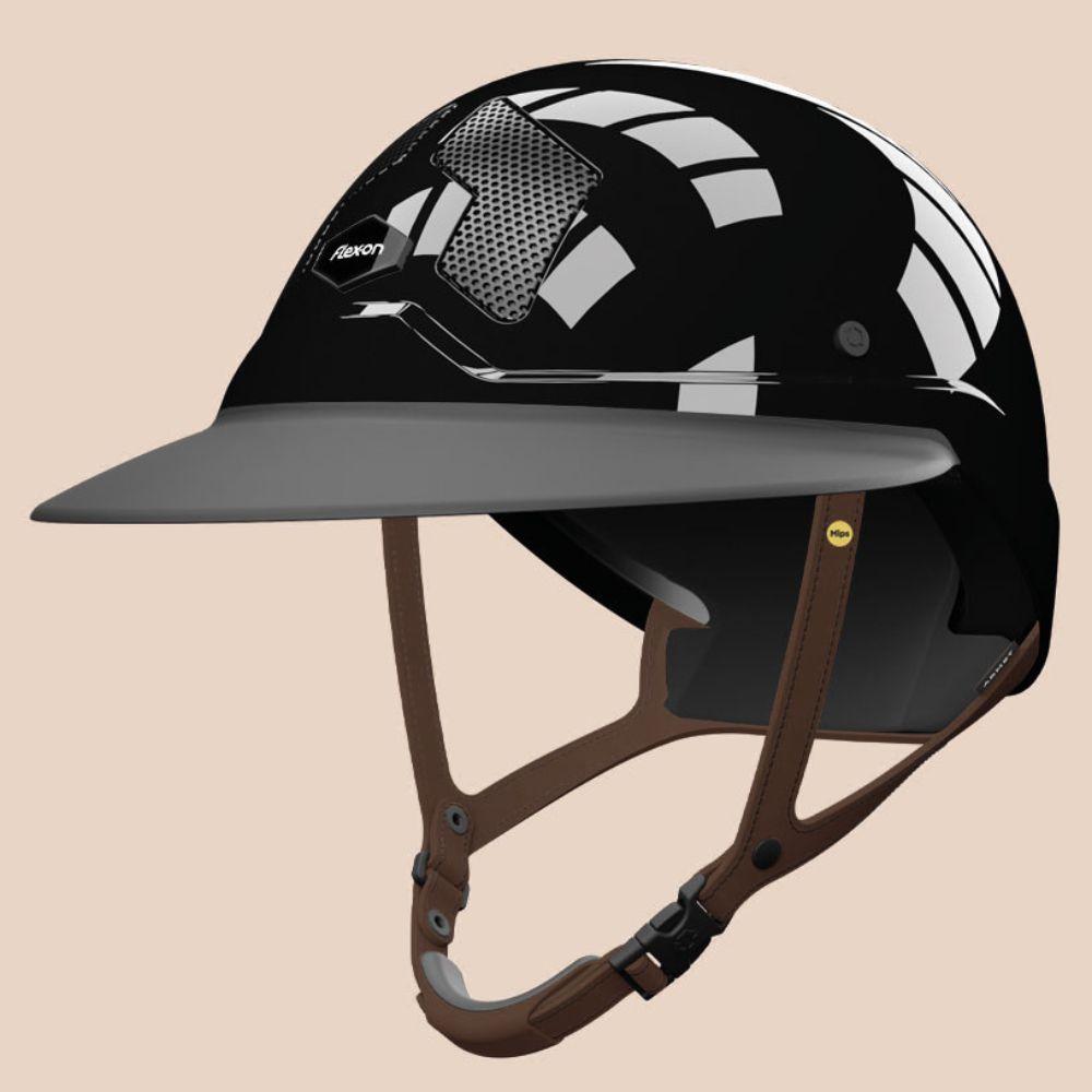 Flex-On Armet Star Angel Mips Ratsastuskypärä Dark Brown Chinstrap